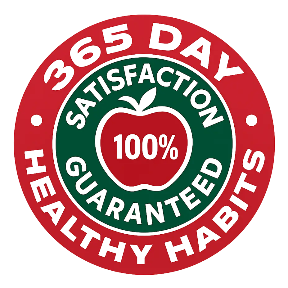 Healthy Habits 365 Day Satisfaction Guarantee Badge