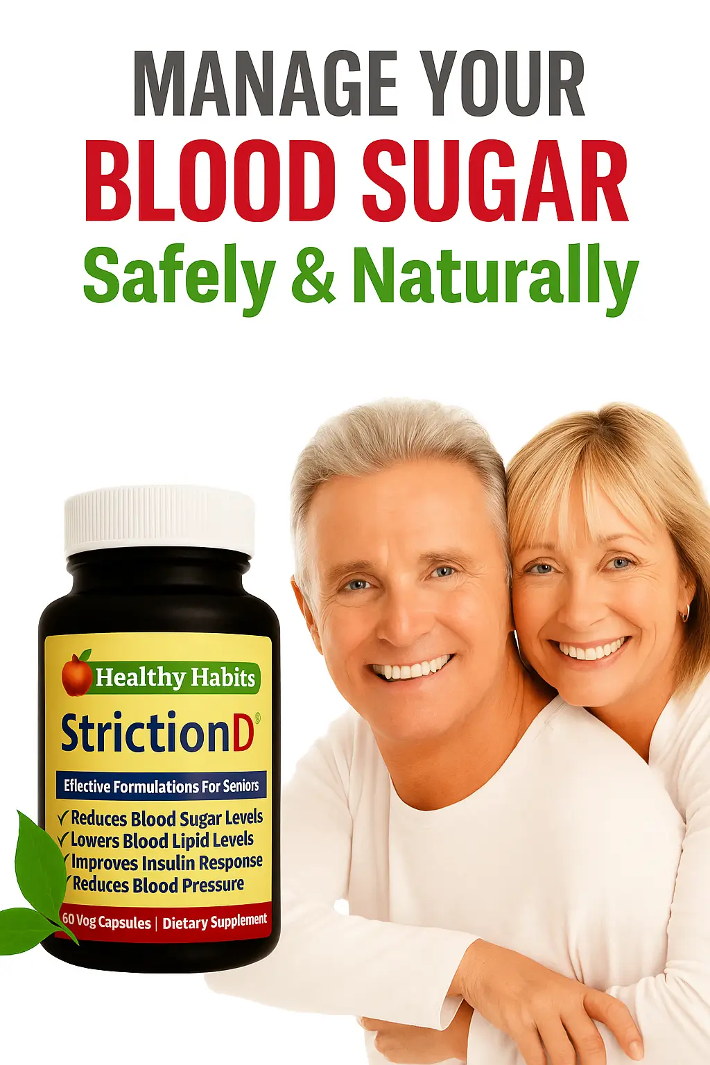 Manage Your Blood Sugar Safely and Naturally with Healthy Habits Striction D supplement
